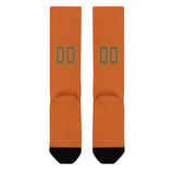 Custom Orange Khaki Knee-High Sock