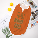Custom Orange Khaki Pet Vest