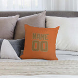 Custom Orange Khaki Pillowcase