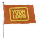 Custom Orange Light Yellow Flag