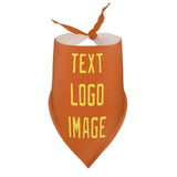 Custom Orange Light Yellow Pet Scarf