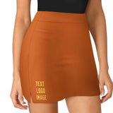 Custom Orange Light Yellow A-Line Skort