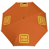 Custom Orange Light Yellow Automatic Umbrella