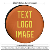 Custom Orange Light Yellow Truck Tires