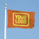 Custom Orange Light Yellow Flag