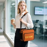 Custom Orange Light Yellow Lunch Bag