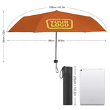 Custom Orange Light Yellow Automatic Umbrella
