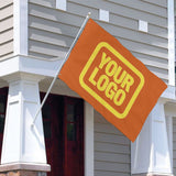 Custom Orange Light Yellow Flag