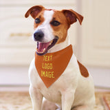 Custom Orange Light Yellow Pet Scarf