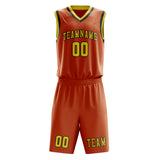 Custom Orange Light Yellow Basketball Set