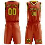 Custom Orange Light Yellow Basketball Set