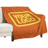 Custom Orange Light Yellow Blanket
