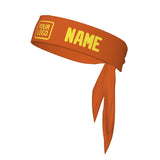 Custom Orange Light Yellow Headband