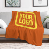 Custom Orange Light Yellow Blanket