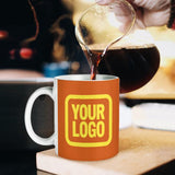 Custom Orange Light Yellow Mug