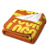 Custom Orange Light Yellow Blanket