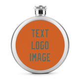 Custom Orange Blue Green Hip Flask