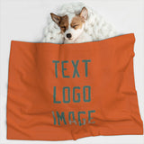 Custom Orange Blue Green Pet Blanket