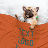 Custom Orange Blue Green Pet Blanket