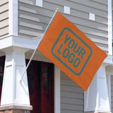 Custom Orange Blue Green Flag