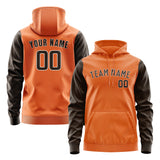 Custom Orange Brown Hoodie