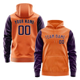 Custom Orange Purple Hoodie