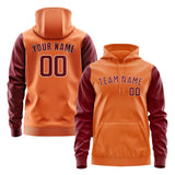 Custom Orange Crimson Red Hoodie