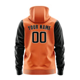 Custom Orange Black Hoodie 2828171728B31817