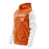 Custom Orange White Hoodie 2828181828B31818