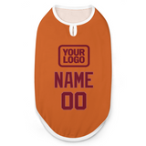 Custom Orange Crimson Red Pet Vest