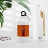 Custom Orange Crimson Red Sports Bottle