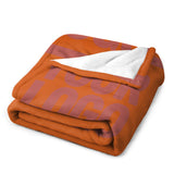 Custom Orange Copper Rose Blanket