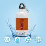 Custom Orange Crimson Red Sports Bottle