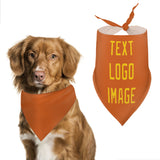 Custom Orange Gold Pet Scarf