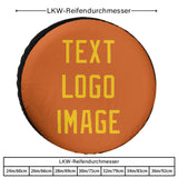 Custom Orange Gold Truck Tires