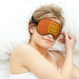 Custom Orange Gold Sleep Mask
