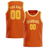 Custom Orange & Gold Colors Design Sports Basketball Jersey