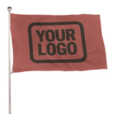 Custom Copper Rose Brown Flag