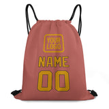 Custom Copper Rose Yellow Drawstring Bag