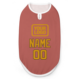 Custom Copper Rose Yellow Pet Vest