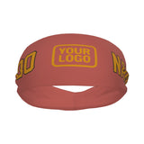 Custom Copper Rose Yellow Sports headband
