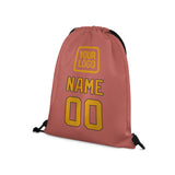 Custom Copper Rose Yellow Drawstring Bag