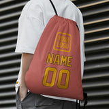 Custom Copper Rose Yellow Drawstring Bag