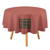 Custom Copper Rose Green Round Table Cloth