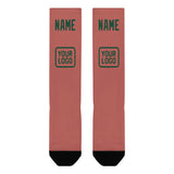 Custom Copper Rose Green Knee-High Sock