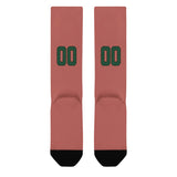 Custom Copper Rose Green Knee-High Sock