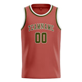 Custom Copper Rose & Olive Colors Design Sports Basketball Jersey