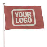 Custom Copper Rose Cream Flag