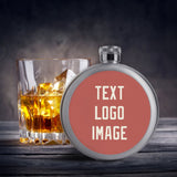 Custom Copper Rose Cream Hip Flask