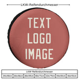 Custom Copper Rose Cream Truck Tires
